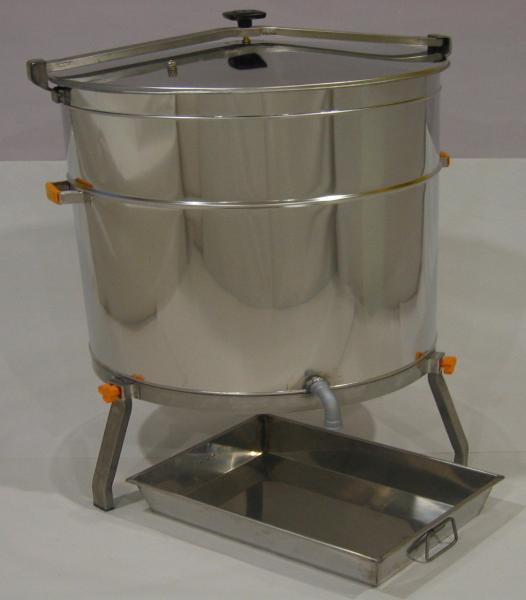 Edelstahl Rundkessel, gasbefeuert, zum Wachsschmelzen 300l/400l